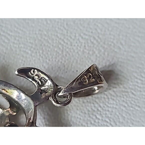 925 Sterling Silver Sea Turtle With Baby Pendant Vintage - Picture 7 of 10